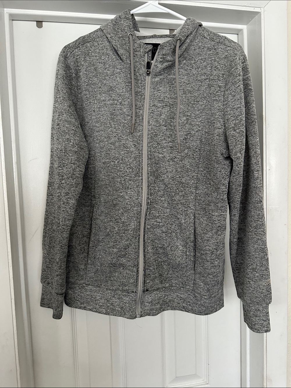 Figs Heather Gray Full-Zip Jacket